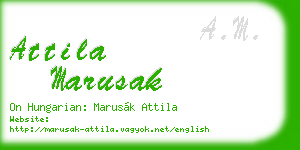 attila marusak business card